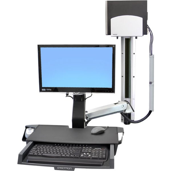 Ergotron StyleView Sit-Stand Combo System with Worksurface monitor mou