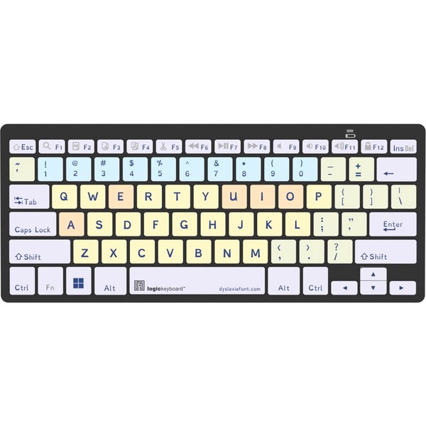 Logickeyboard LKB-DYSLEX-BTPC-UK keyboard Home Bluetooth QWERTY Englis