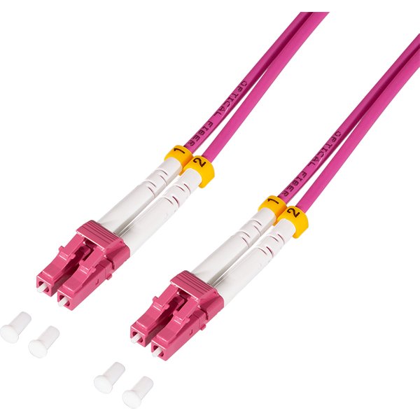 LogiLink FC4LC01 InfiniBand/fibre optic cable 1 m 2x LC Pink