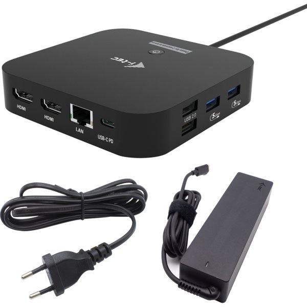 i-tec USB-C Dual HDMI Docking Station with Power Delivery 100 W + Univ