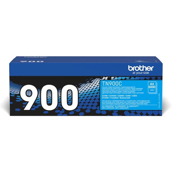 Brother TN-900C Toner-kit cyan. 6K pages ISO/IEC 19798 for Brother HL-