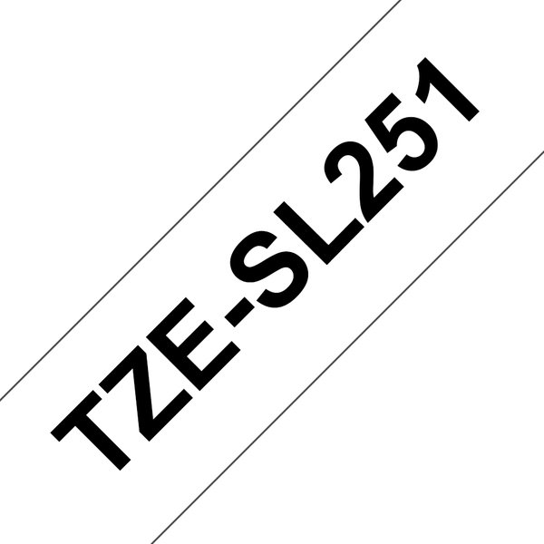Brother TZE-SL251 DirectLabel black on white self-laminating 24mm x 8m