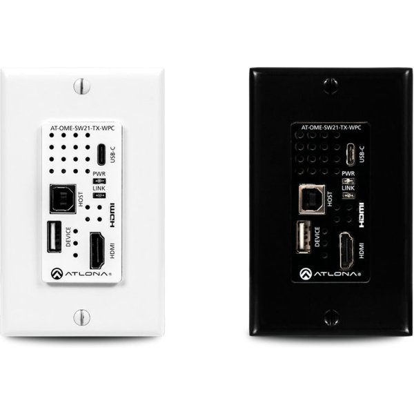 Atlona AT-OME-SW21-TX-WPC AV extender AV transmitter Black. White