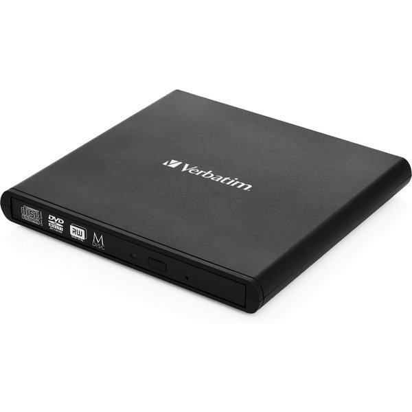 Verbatim Slimline CD/DVD optical disc drive DVD-RW Black