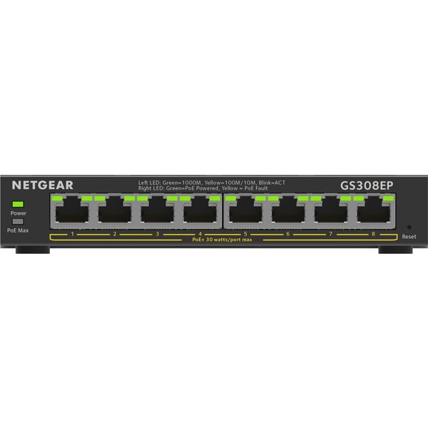 NETGEAR GS308EP Managed L2/L3 Gigabit Ethernet (10/100/1000) Power ove
