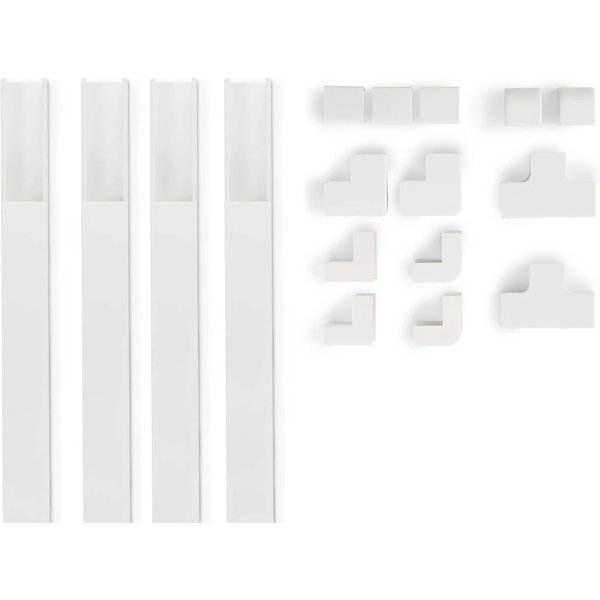 Hama Cable Duct Kit. 4 Pcs. Self-adhesive. 1 m. Incl. Connecting Piece