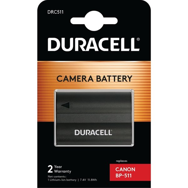 Duracell Camera Battery - replaces Canon BP-511/BP-512 Battery