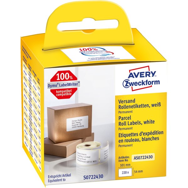 Avery Zweckform AS0722430 DirectLabel-etikettes 101mm x 54mm for Dymo