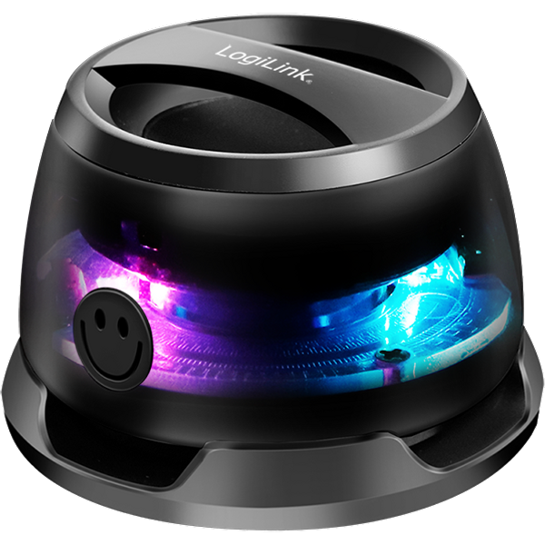 LogiLink Speaker. portable. magnetic suction. LED. BT 5.4. TWS. black