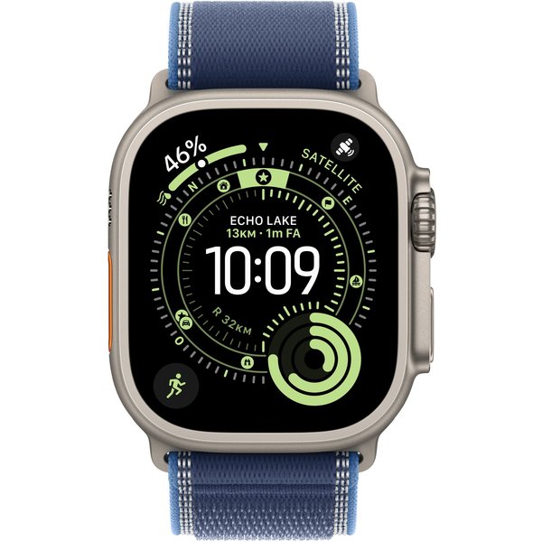 Apple MFT64ZM/A smart wearable accessory Band Blue Titanium. Polyester
