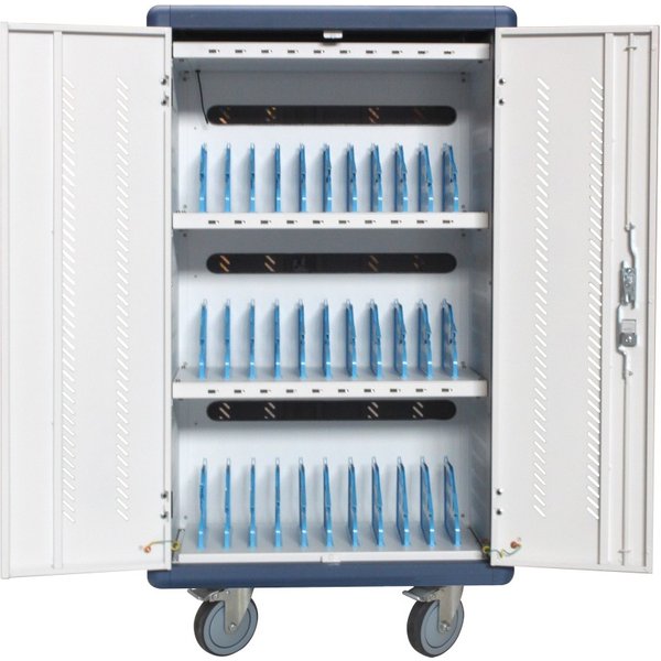 Techly I-CABINET-30DUTY portable device management cart/cabinet White.