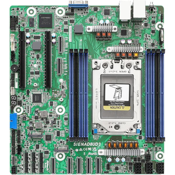 Asrock SIENAD8UD3 motherboard AMD SoC Socket SP6 micro ATX