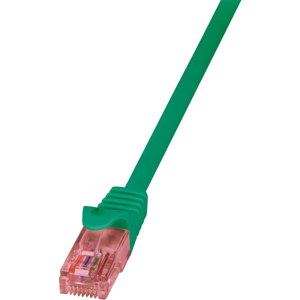 LogiLink 0.25m Cat.6 U/UTP networking cable Green Cat6 U/UTP (UTP)