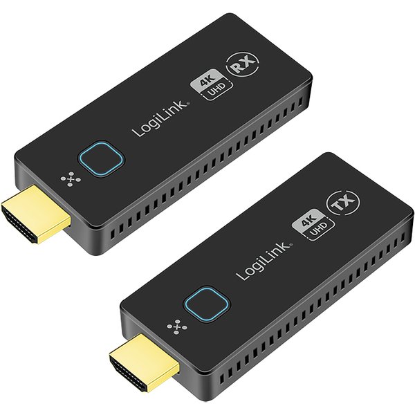 LogiLink HDW0111 AV extender AV transmitter & receiver Black