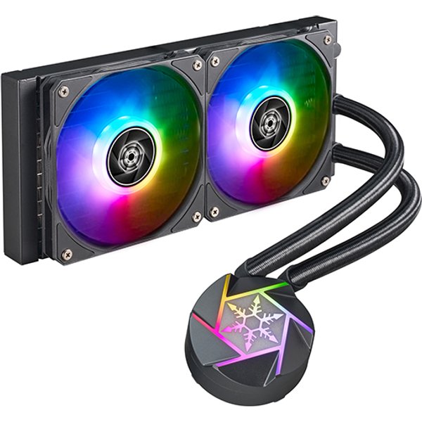 Silverstone VIDA 240 SLIM Computer case Liquid cooling kit 12 cm Black