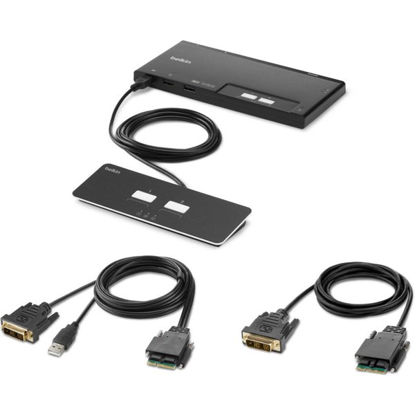 Belkin F1DN102MOD-DD-4 KVM switch Black