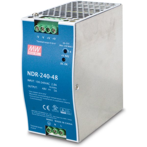 PLANET PWR-240-48 power supply unit 240 W Blue. Grey