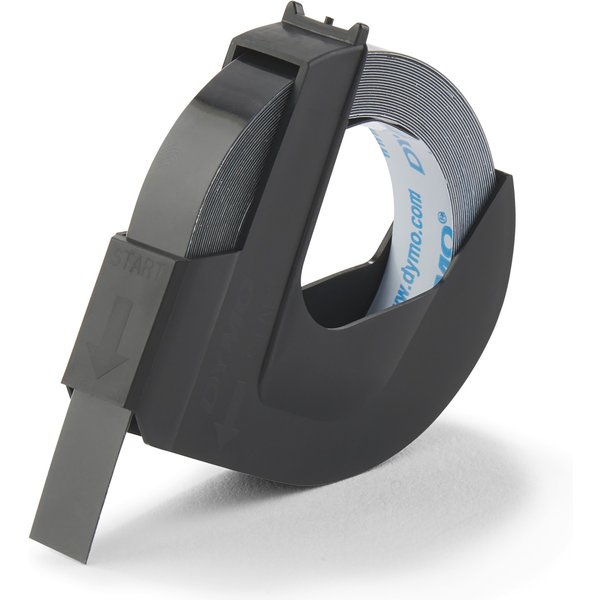 DYMO Authentic Embossing Label Tape | 9 mm x 3 m roll | White Print on