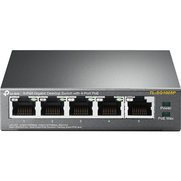 TP-Link 5-Port Gigabit Desktop PoE Switch with 4-Port