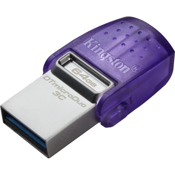 Kingston Technology DataTraveler 64GB microDuo 3C 200MB/s dual USB-A +