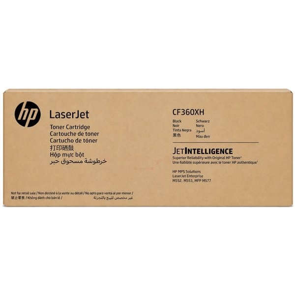 HP CF360XH/508X Toner cartridge black Contract. 12.5K pages ISO/IEC 19
