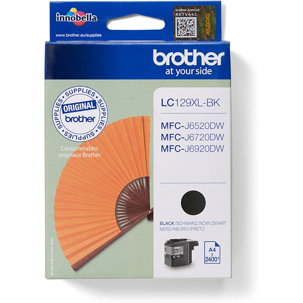 Brother LC-129XLBK Ink cartridge black. 2.4K pages ISO/IEC 24711 50ml