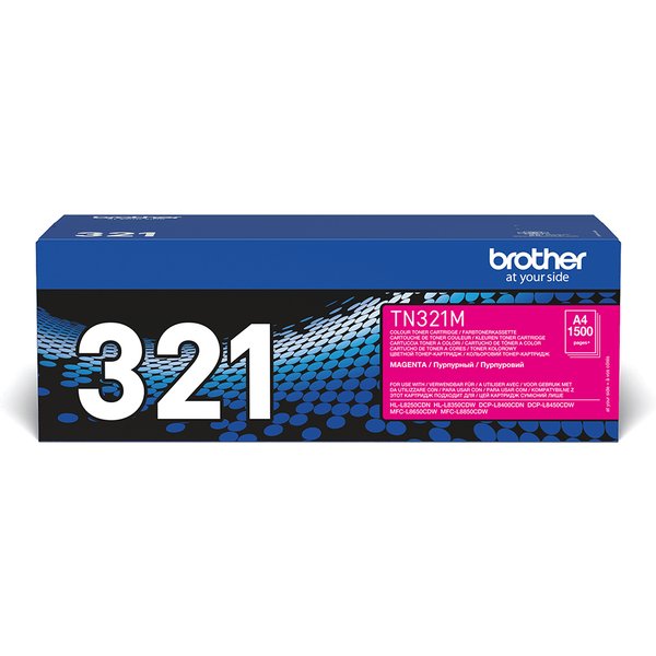 Brother TN-321M Toner-kit magenta. 1.5K pages ISO/IEC 19798 for Brothe
