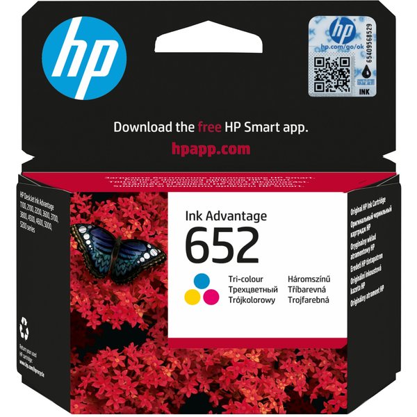 HP F6V24AE/652 Printhead cartridge color. 200 pages for HP DeskJet 383