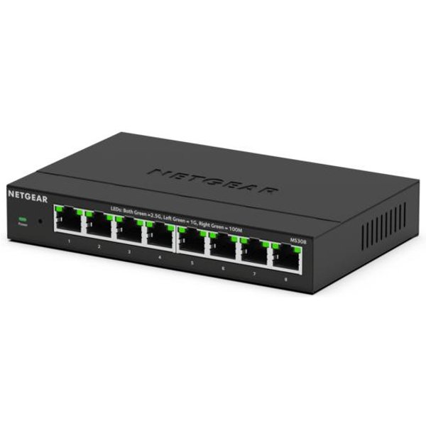 NETGEAR MS308 Unmanaged 2.5G Ethernet (100/1000/2500) Black