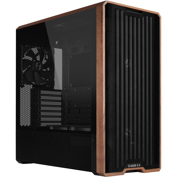 Lian Li Lancool LAN217X computer case Midi Tower Black. Wood