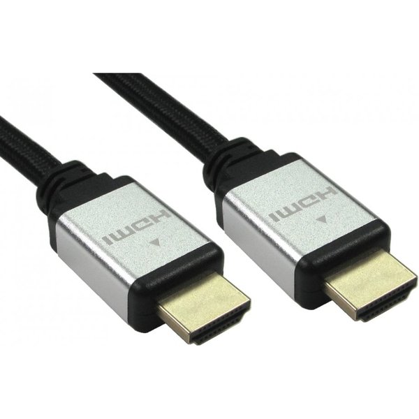 Cables Direct HDMI HDMI cable 3 m HDMI Type A (Standard) Black. Silver