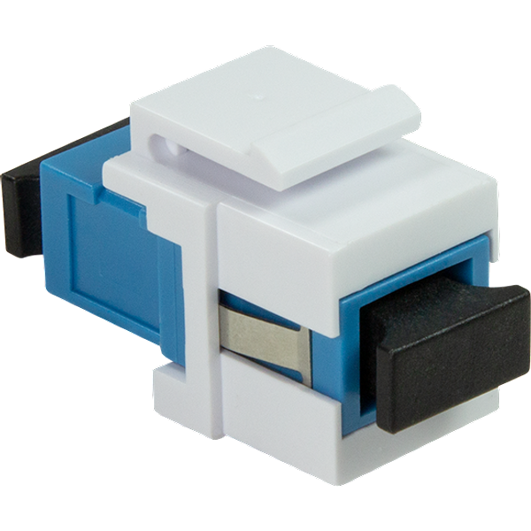 LogiLink Keystone Coupler Fiber SC-Simplex single-mode. blue/white
