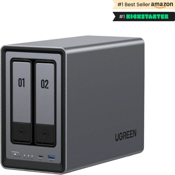 Ugreen NASync DXP2800 NAS System 2-Bay Compact Intel® N N100 8 GB DDR5