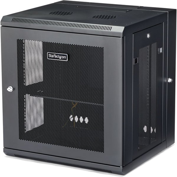 StarTech.com 4-Post 12U Wall Mount Network Cabinet with 1U Shelf. 19&q