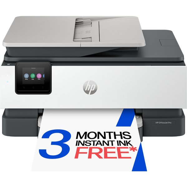 HP OfficeJet Pro 8125e Wireless All-in-One Color Printer Instant Ink; Two-sided printing