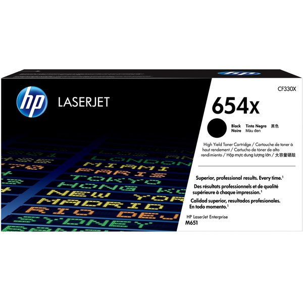 HP CF330X/654X Toner cartridge black. 20.5K pages ISO/IEC 19798 for HP
