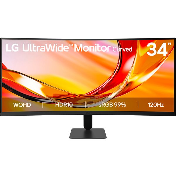 LG UltraWide U6 34U601B. 34-inch WQHD Curved (1800R) 120Hz Monitor. HD