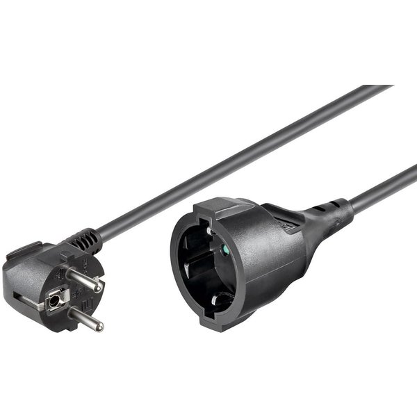 Microconnect PE141000 power cable Black 10 m Power plug type E+F Schuk
