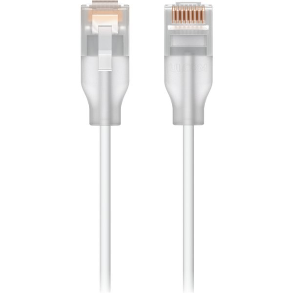 Ubiquiti UACC-Cable-Patch-EL-5M-W networking cable Translucent. White