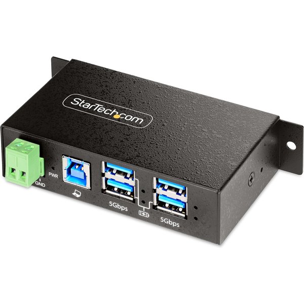 StarTech.com 4-Port Managed USB Hub with 4x USB-A. Heavy Duty with Met
