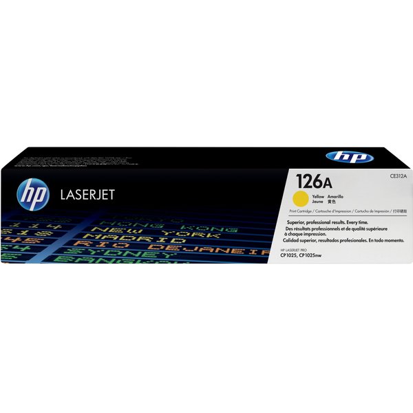 HP CE312A/126A Toner yellow. 1K pages ISO/IEC 19798 for HP LJ Pro CP 1