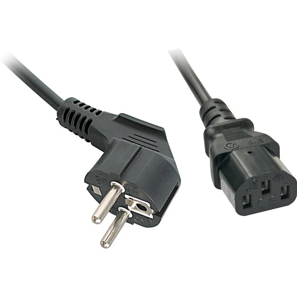 Lindy 30334 power cable Black 0.7 m Power plug type A IEC C13