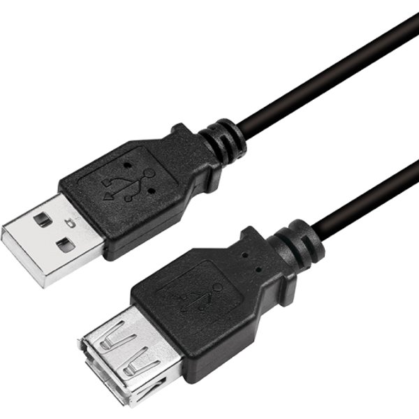 LogiLink CU0011B USB cable USB 2.0 3 m USB A Black