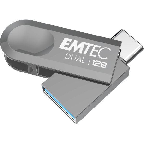 Emtec D280 Dual USB flash drive 128 GB USB Type-A / USB Type-C 3.2 Gen