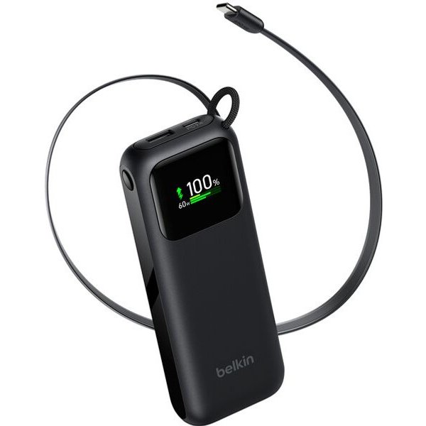 Belkin Power Bank 11K with Retractable Cable