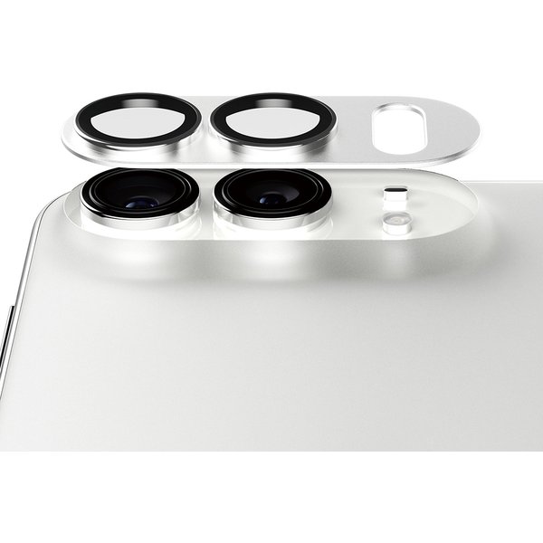 PanzerGlass ® Fender Camera Lens Protector Silver iPhone Duo