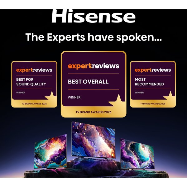 Hisense 55" E78QTUK PRO 144Hz QLED Smart AI TV with Freely