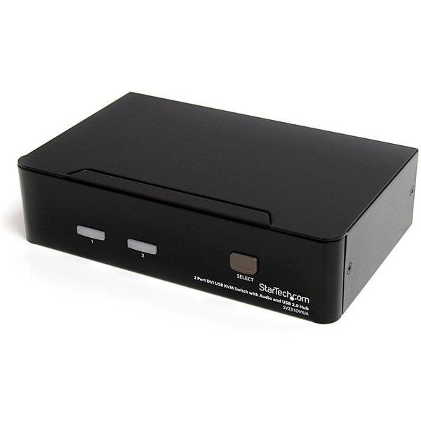 StarTech.com 2 Port DVI USB KVM Switch with Audio and USB 2.0 Hub - TA