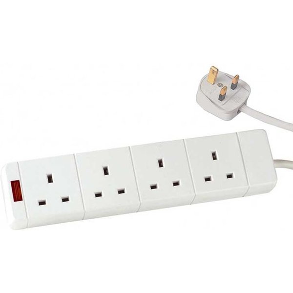 FDL 4 WAY MAINS GANG STRIP -10M