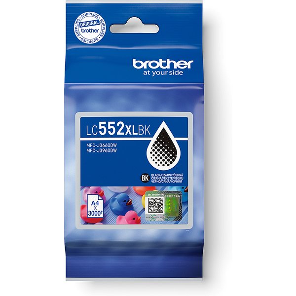Brother LC-552XLBK Ink cartridge black high-capacity. 3K pages for Bro